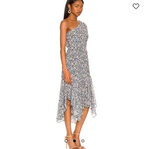 Santorini Astr one shoulder dress